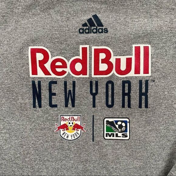 Adidas Red Bull Soccer MLS Climalite Long Sleeve Tshirt L - Picture 1 of 4